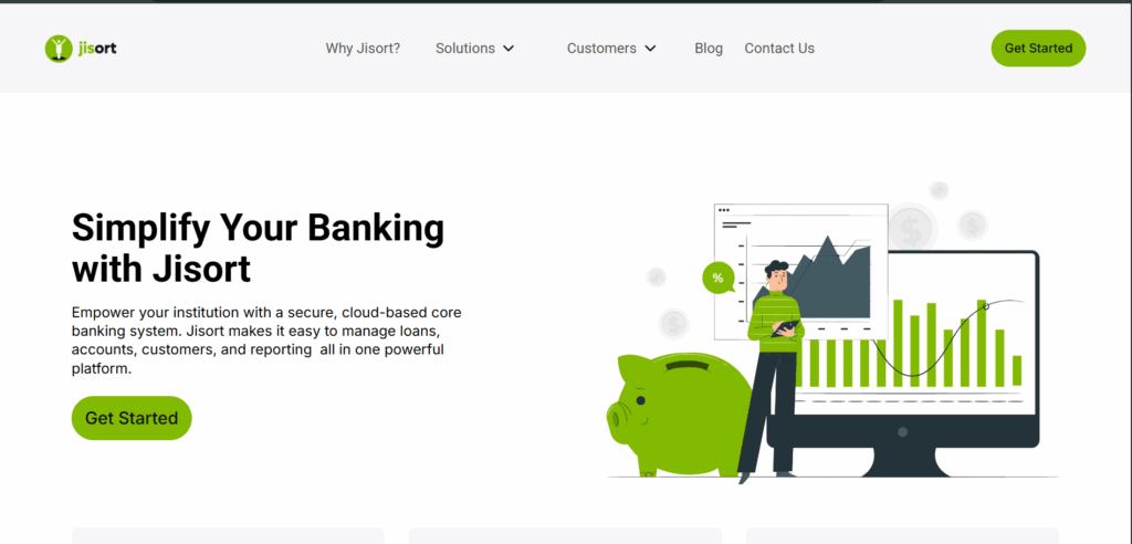 10 Innovative Startups Disrupting Fintechs in Kenya Today 3 The jisort homepage, a fintech in kenya through cloud banking services.